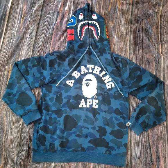 bathing ape pullover hoodie